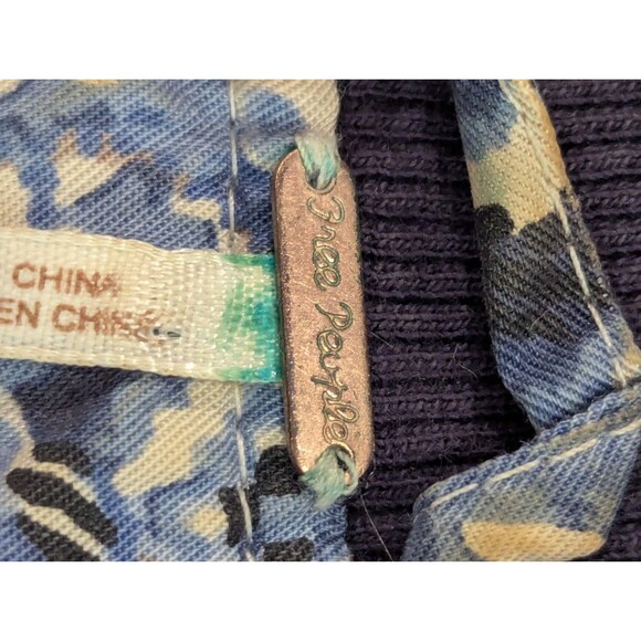 Free People Blue and Red Floral Jean Jacket - Picture 5 of 7